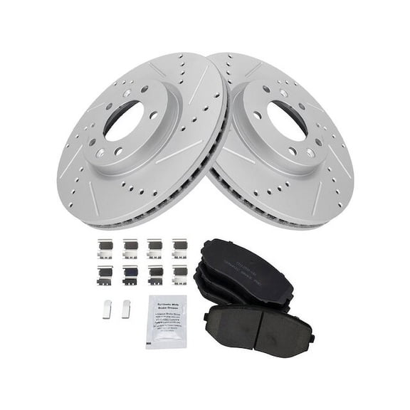 Front Brake Pad and Rotor Kit - Compatible with 2007 - 2012 Mazda CX-7 2008 2009 2010 2011