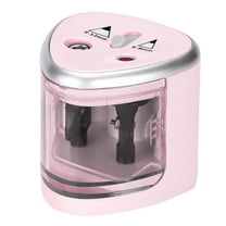 Electric Pencil Sharpener, Automatic Plastic Pencil Sharpener, Art Painting Transfer Pencil Sharpener, Student Supplies Pencil Sharpener, Pink Pencil Sharpener Office Pens, 1 Pencil Sharpener Pen
