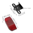 thumbnail image 2 of Raindrops 1 Set Plastic Reflectors for Bike Simple Design Waterproof for Night Riding Safety Use, 2 of 8
