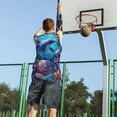thumbnail image 5 of Sikiie Underwater Turtle Dolphin Octopus Basketball Jersey Reversible Men's Mesh Athletic Sports Shirts Training Practice S-4XLLarge, 5 of 6