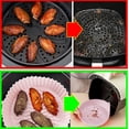 thumbnail image 3 of Air Fryer Liner Silicone, 2 Pieces Air Fryer Silicone Pot, Air Fryer Accessory, Round Silicone Liners for Air Fryer, Reusable for Airfryer Microwave Cake Pan Cooker, 3 of 5