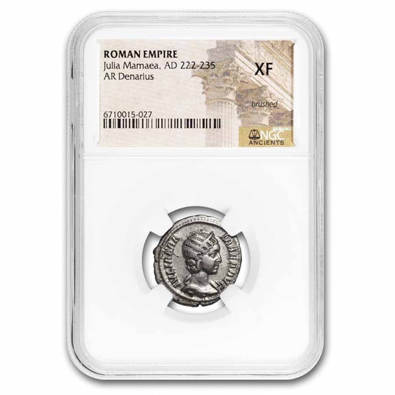 Rome Silver Denarius Julia Mamaea 222-35 AD XF NGC (Random Coin)