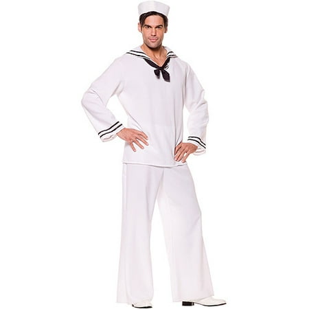 White Sailor Shirt Adult Halloween Costume