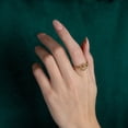 thumbnail image 3 of 14k Rose Gold Honeycomb Beehive Wraparound Band Ring (Size 4.25), 3 of 5