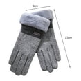 thumbnail image 5 of Ettsollp Winter Gloves for Women Winter Gloves for Women Soft Fleece Lined Stylish Woolen Design Elastic Cuff Ideal for Weather Touch for Ladies, 5 of 8