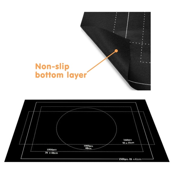 Jigsaw Puzzle Mat Roll Up 1500 1000 Pieces Puzzles Saver for Adults Puzzle Felt Frame