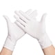 thumbnail image 2 of Guantes de nitrilo desechables blancos de 9 pulgadas sin polvo con dedos de lino, antideslizantes, a prueba de ácidos y álcalis, guantes de nitrilo de goma para fábricas electrónicas, 2 of 4