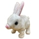thumbnail image 2 of Conejo de peluche blanco, mascota simulada, que salta y llama a los niños para jugar a las casitas., 2 of 5