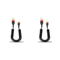 thumbnail image 3 of Monstrate Cable de carga Resorte retráctil de carga rápida Cable de bolsillo Telescópico escalable Tablet Cable de datos Oficina Hotel Type2 NO2, 3 of 6