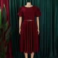 thumbnail image 3 of Women Plus Size Summer Boho Dress Casual A-Line Flowy Wedding Guest Midi Dresses, 3 of 8