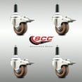 thumbnail image 2 of 3 Inch 316SS High Temp Glass Filled Nylon 3/4 Inch Stem Caster Set Lock Brake, 2 of 2