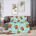thumbnail image 5 of Yibo French Fries Fun Food Throw Blanket Super Soft Warm Bed Blankets for Couch Bedroom Sofa Office Car All Season Cozy Flannel Plush Blanket for Girls Boys Adults, 5 of 7