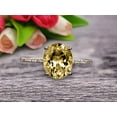 thumbnail image 1 of 1.75 Carat 8x6mm Oval Shape 10k Rose Gold Champagne Diamond Moissanite engagement ring, 1 of 5