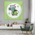 thumbnail image 4 of Invader Zim Tapestry Wall Hanging Wall Art Decor Wall Tapestry for Living Room Bedroom Dorm 60"x60", 4 of 8