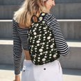 thumbnail image 5 of Bingfone Daisy Print Canvas College Laptop Backpack, Large Capacity Lightweight College Bookbag Casual Daypack-, 5 of 5