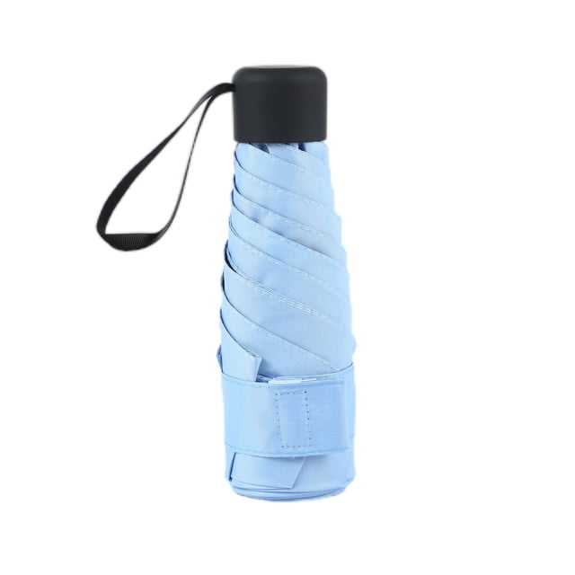 Paraguas pequeño, paraguas de bolsillo plegable anti-ultravioleta, paraguas de protección solar de doble uso para lluvia soleada