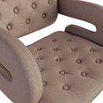 thumbnail image 4 of CorLiving Adjustable Tufted Fabric Barstool with Armrests, 4 of 8