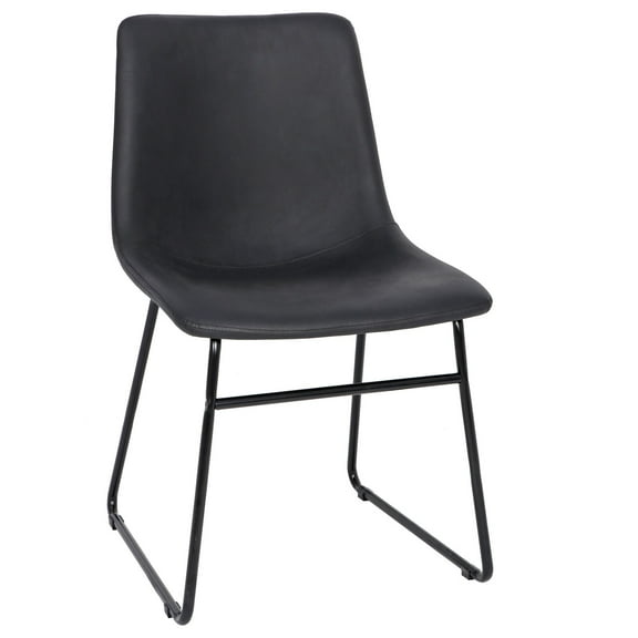 XgoodX Set of 2 Dining Chairs Upholstered Side Chairs PU Leather Dining Room Chairs