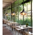 thumbnail image 4 of 10.2 inch creative amber glass pendant light fixture, vintage industrial style hanging lamp, Nordic farmhouse ceiling pendant lamp for over kitchen island sink dining room table bar counter entrance, 4 of 8