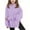 Light Violet, variant on Girls Oversized Hoodies, Fleece Lined Long Sleeve Hooded Sweatshirt with Kangaroo Pocket, Drop Shoulder Solid Color Casual Pullover Tops for Kids 5-14 Years, Blackish Green 120