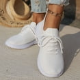 thumbnail image 6 of Women Thick-Soled Solid Sneakers Casual Mesh Walking Shoes Lightweight Sport Shoes Tennis Sneakers for Women Stylish, 6 of 8