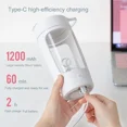 thumbnail image 4 of Tazas de café autoagitantes con carga USB, mezcladora automática de proteínas, taza portátil para deportes al aire libre, botellas de agua potable, 650ml, 4 of 5