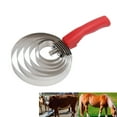 thumbnail image 4 of Brosse d'Élevage en Acier Inoxydable, Peigne à Curry Multifonctionnel pour Cheval 6 Anneaux, 4 of 8