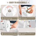 thumbnail image 6 of Snowman Snow Desk Lamp 3 Color Modes LED Table Lamp Nightstand Reading Light for Bedroom Living Room, 6 of 8