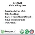 100 Pure White Kidney Bean Extract 1800mg Serving Carb and Fat Blocker