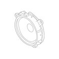 thumbnail image 3 of New Genuine Nissan Speaker Unit 28156ZB000 / 28156-ZB000 OEM, 3 of 10