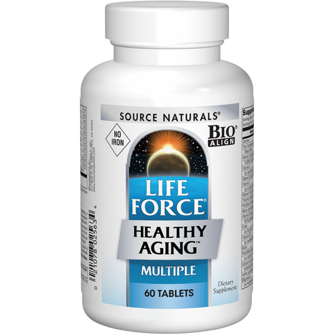 Source Naturals Life Force Healthy Aging Multiple No Iron 60 Tabs
