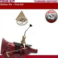 thumbnail image 1 of American Shifter  TH350 Shifter Kit Chrome 8 in. Trim Kit Push Button Tan Boot Billet Knob for EDF61, 1 of 1