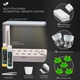 thumbnail image 3 of Ivation Herb Indoor Garden Kit, 16.7 x 6.2 x 15.2 in Hydroponic Grow System, with LED Light, 3 of 9