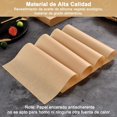 thumbnail image 2 of 100 Hojas Papel Encerado para Alimentos, Papel de Envoltura Grado Alimenticio, Impermeable Absorbe la Grasa, Antiadherente para Cocina Hamburguesa Sándwich Papas Fritas Freidora de Aire Hornos, 2 of 4