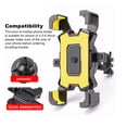 thumbnail image 4 of Bicycle Phone Holder Anti-slip Adjustable Bike Mount 4.5-6.8 Inch Portable Cycling Biking Racing Mounting Stand Accessory Yellow for Handlebar, 4 of 10