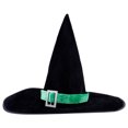 thumbnail image 1 of 1 sombrero de bruja para adulto, decoración de Halloween, sombrero de disfraz de cosplay para fiesta, 1 of 5