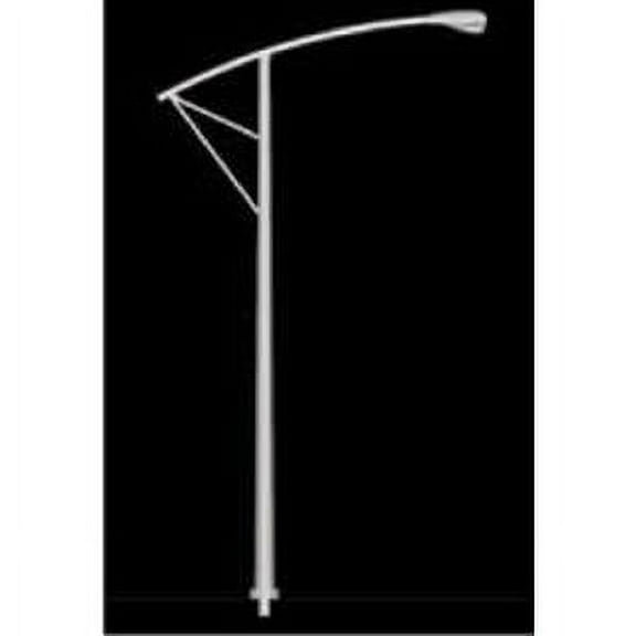 1/48 Light Poles Single Street Light 1/4''=1'-0''-White/4pk