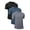 Black-DarkBlue-Grey, variant on 3 Pack Men T-Shirts Crew Neck Short Sleeve T-Shirts for Men Quick Dry Men Shirts