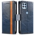 thumbnail image 3 of Case for Motorola Moto Edge S Cover Leather Wallet Folio Case Book Design Flip Magnetic Closure - Blue, 3 of 5