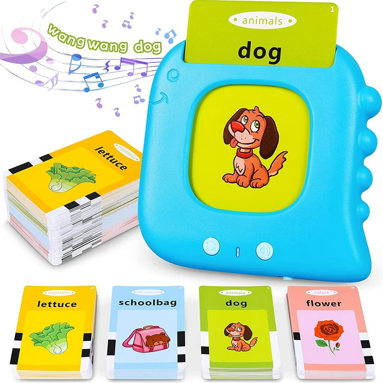 Kids Toddler Talking Flash Cards with 224 Sight Words,Montessori  Toys,Speech Therapy,Autism Sensory Toys,Learning Educational Gifts for Age  1 2 3 4 5