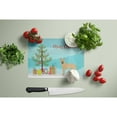 thumbnail image 3 of Carolines Treasures CK3870LCB Shepherd Pit Mix 2 Christmas Tree Glass Cutting Board Large, 12H x 16W, multicolor, 3 of 4