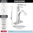 thumbnail image 5 of Delta 562-CZMPU-DST Lineax 1.2 GPM Single Hole Bathroom Faucet - Bronze, 5 of 7