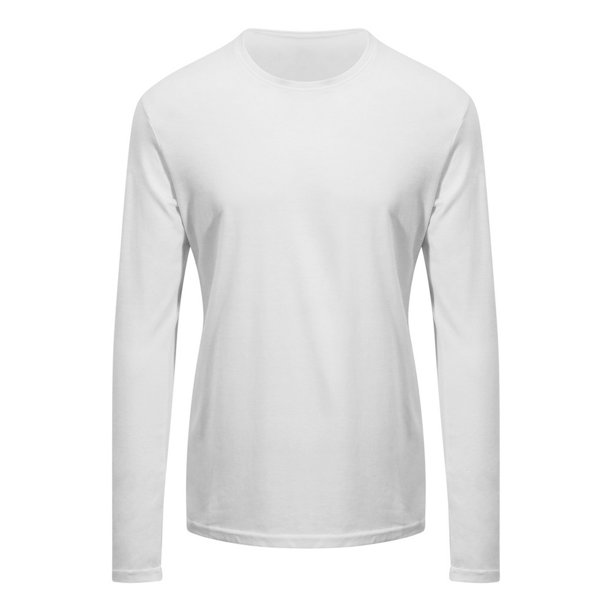 Awdis - Camiseta Ecologie Erawan de Orgánica de Manga Larga para Adultos Unisex (Blanco Ártico)