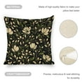 thumbnail image 4 of floral pattern green leaves Linen toss pillowcase decoration pillowcase gifting preferred 20x20 inch cushion cover 4 sets sofa pillowcase sofa bedroom living room car, 4 of 8