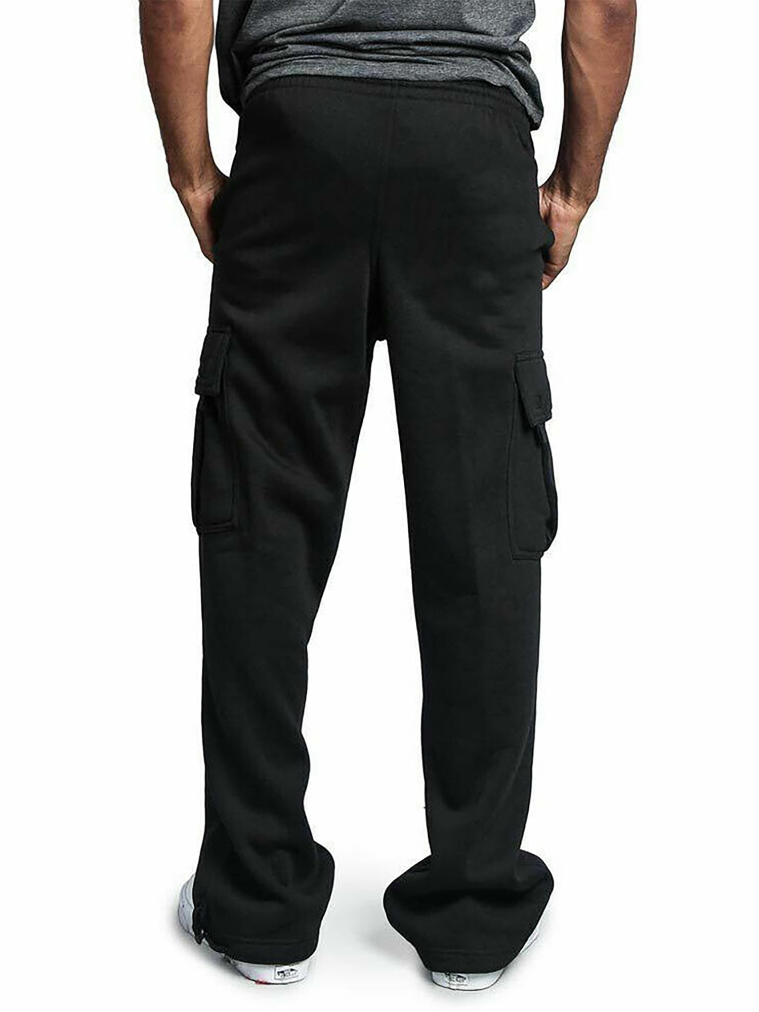 Wrangler Men's Big and Tall Cargo Sweatpant ,Big Size Up To 6XL And Tall Size Up To 4XT