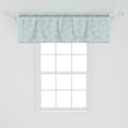 thumbnail image 2 of Ambesonne Vintage Window Valance, Scandinavian Small Circles, 54" X 18", Pale Seafoam and White, 2 of 3