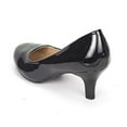 thumbnail image 5 of DREAM PAIRS Women's Bridal Wedding Party Low Heel Pump Shoes LUVLY BLACK/PAT Size 8, 5 of 6