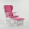 thumbnail image 5 of Comfort Deluxe Glider Chair and Ottoman Set Pink, 5 of 5