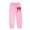 1#Pink1, variant on Tiijoy Little Girls Sweatpants Cartoon Figure Print Casual Active Jogger Pants, Sizes 5-6