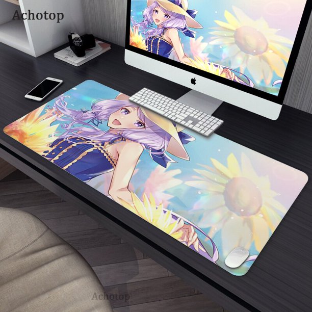 Alfombrilla de ratón grande para Gaming, alfombrilla de ratón para ordenador, con borde de bloqueo de goma, XXL, 400x900 LIUWENJING unisex